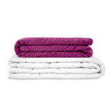 Coperta terapeutica originale - Coperta ponderata con rivestimento per 4 stagioni in viola per adulti