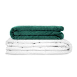 Coperta terapeutica originale - Coperta ponderata con rivestimento per 4 stagioni in verde abete per adulti