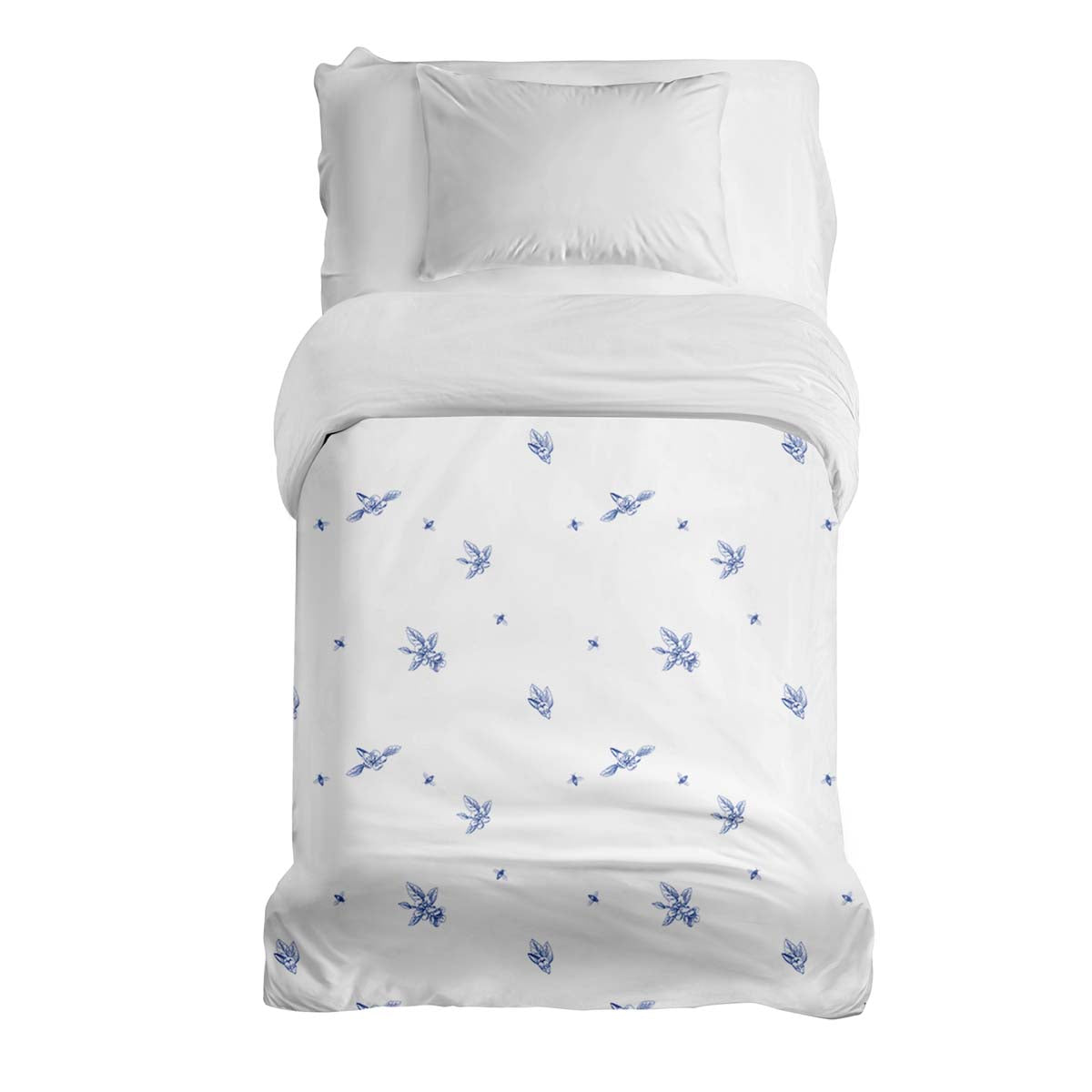 Coperta terapeutica originale - Rivestimento in cotone Fiore blu