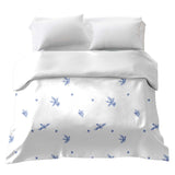 Coperta terapeutica originale - Rivestimento in cotone Fiore blu
