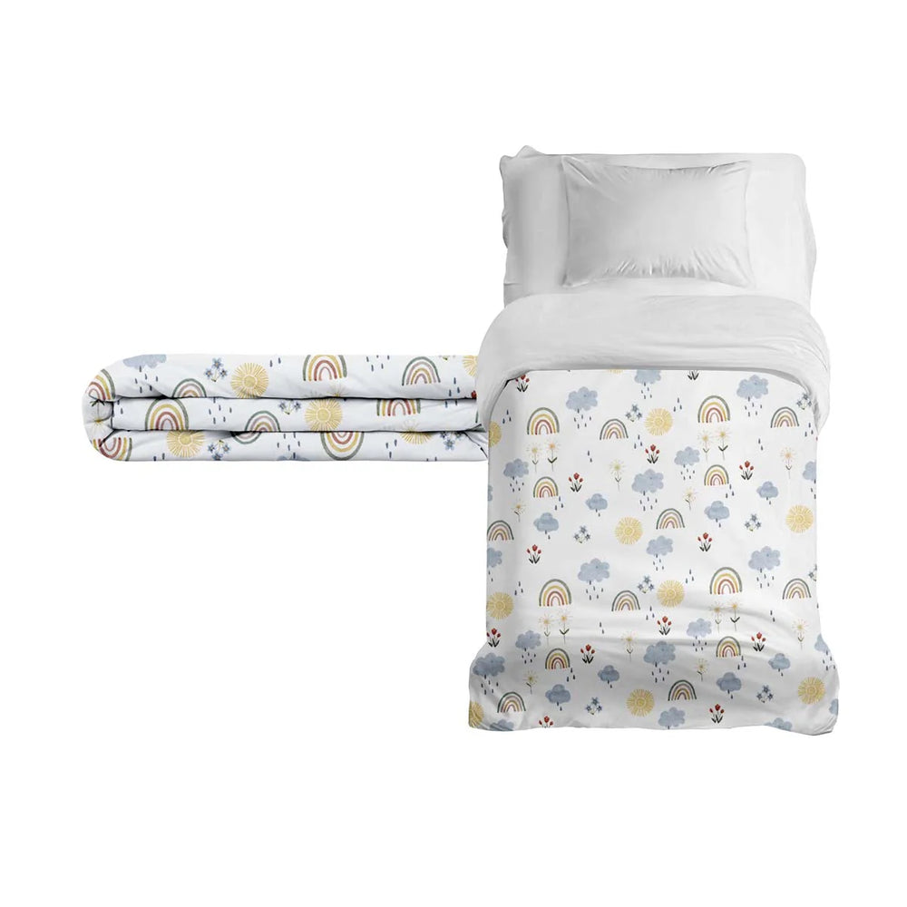 Coperta terapeutica originale - Coperta ponderata arcobaleno con rivestimento in cotone per bambini