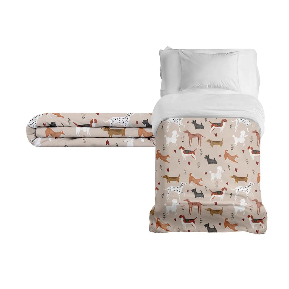 Coperta terapeutica originale - Coperta ponderata con motivo cani e rivestimento in cotone per bambini