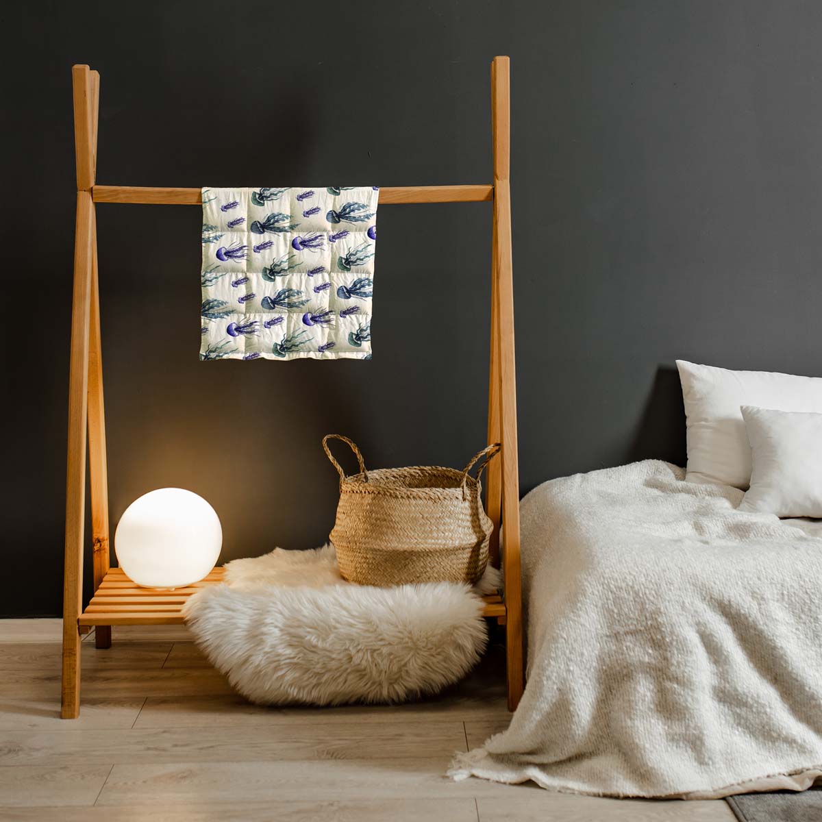 Cuscino ponderato per bambini - motivi di animali marini