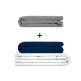 Coperta terapeutica originale - Set di coperte ponderate per adulti incluso 2 coperture a scelta