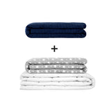 Coperta terapeutica originale - Set di coperte ponderate per adulti incluso 2 coperture a scelta