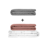 Coperta terapeutica originale - Set di coperte ponderate per adulti incluso 2 coperture a scelta