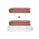 Coperta terapeutica originale - Set di coperte ponderate per adulti incluso 2 coperture a scelta