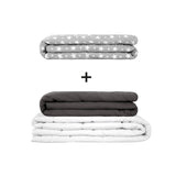 Coperta terapeutica originale - Set di coperte ponderate per adulti incluso 2 coperture a scelta