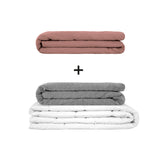 Coperta terapeutica originale - Set di coperte ponderate per adulti incluso 2 coperture a scelta