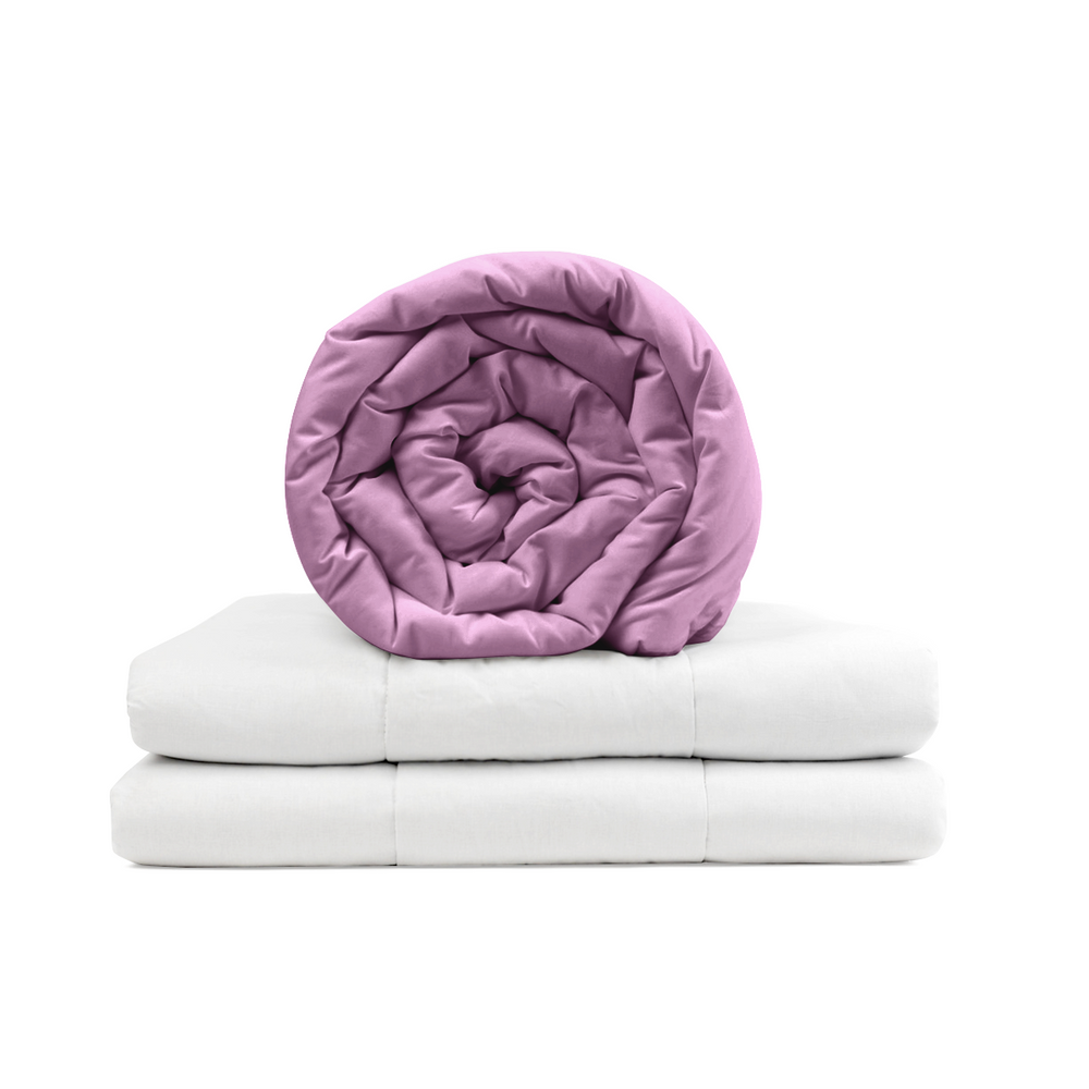 Coperta terapeutica originale - coperta ponderata con rivestimento in cotone alla lavanda per adulti