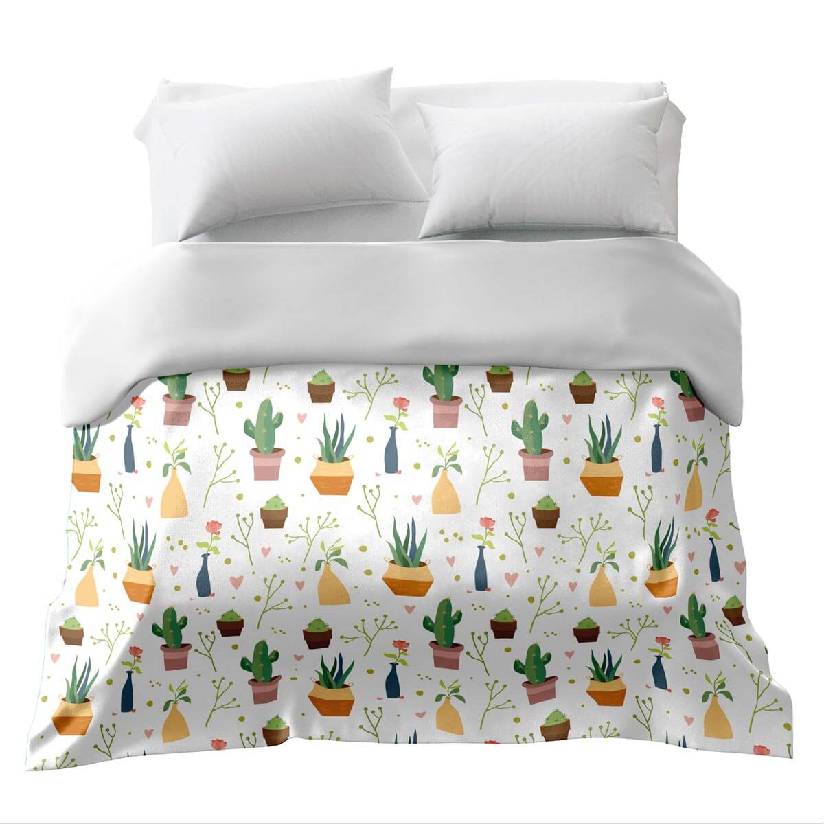 Coperta terapeutica originale - Rivestimento in cotone Piante da interno colorate