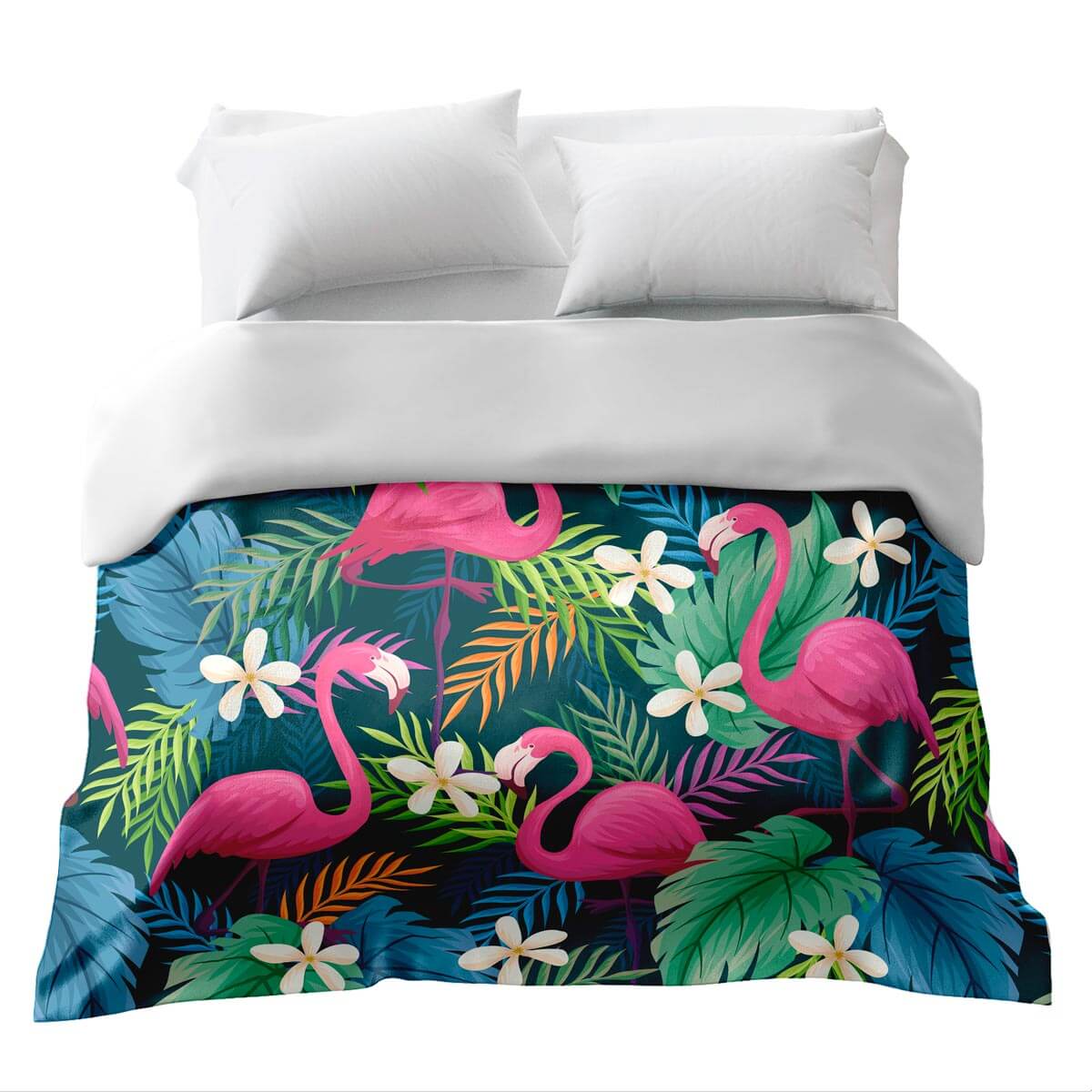 Coperta terapeutica originale - Rivestimento in cotone Fenicotteri rosa