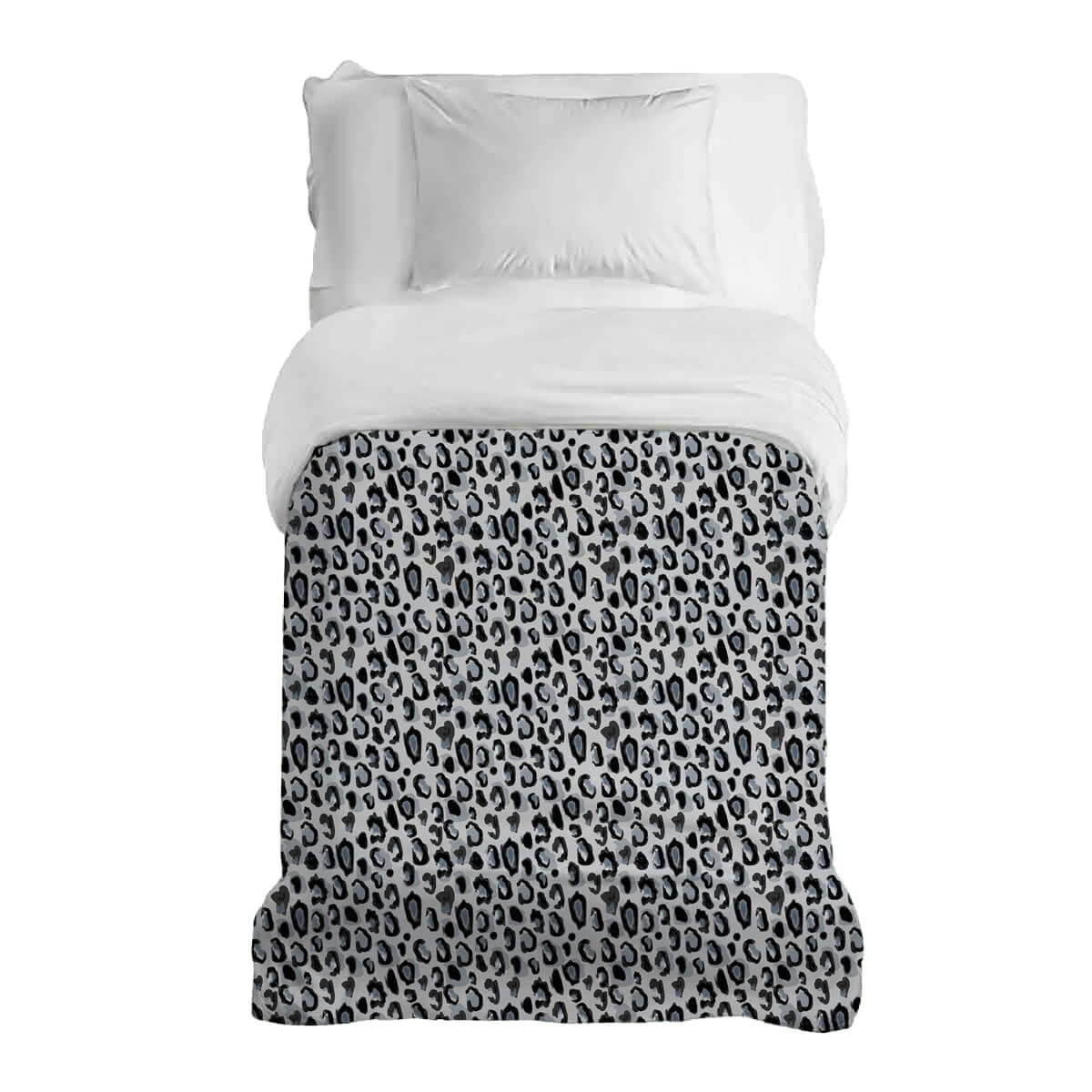 Coperta terapeutica originale - Rivestimento in cotone nero bianco motivo leopardato