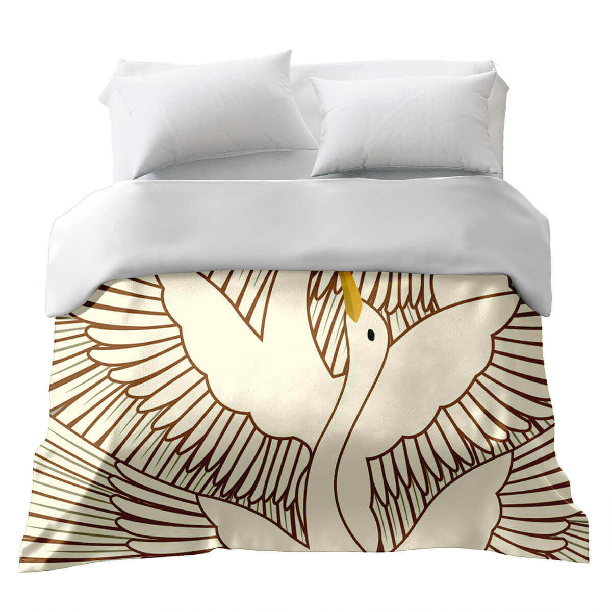 Coperta terapeutica originale - Rivestimento in cotone Grande gru