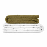 Coperta terapeutica originale - Coperta ponderata con rivestimento per 4 stagioni in verde oliva per adulti
