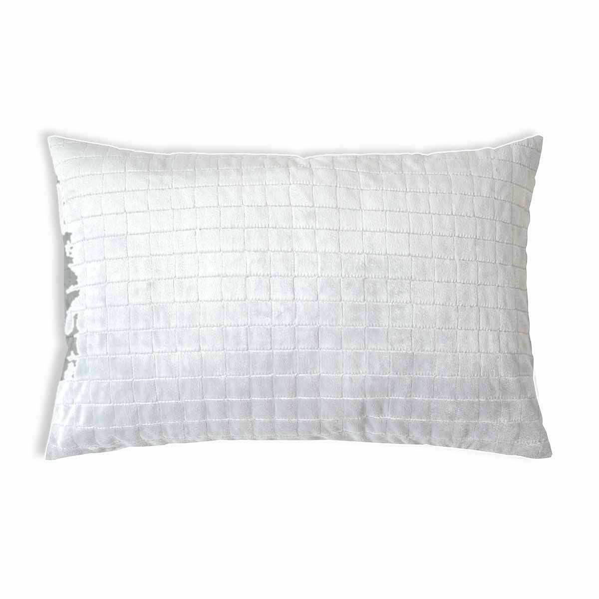Cuscino salutistico con fodera 4 stagioni in bianco per adulti