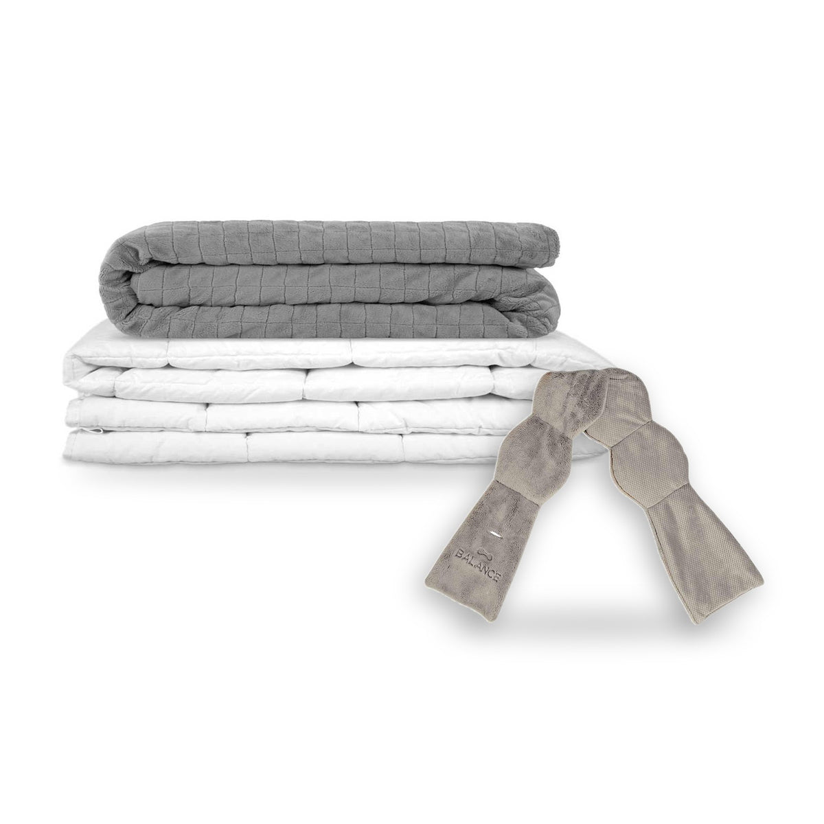 Coperta terapeutica originale - Set: coperta ponderata con maschera per dormire pesante per adulti