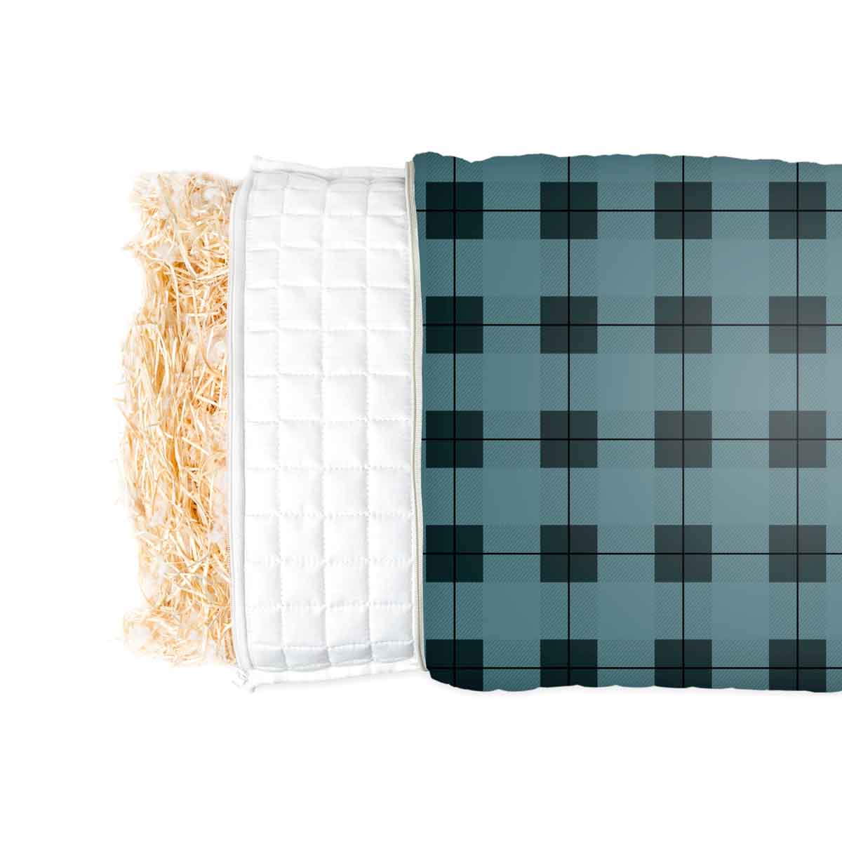 Cuscino sanitario nero e blu per adulti