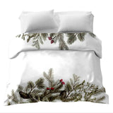 Coperta terapeutica originale - Rivestimento in cotone bianco con rami