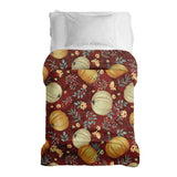 Coperta terapeutica originale - Rivestimento in cotone rosso con zucche
