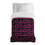 Coperta terapeutica originale - Rivestimento in cotone rosa forme Dalgona