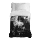 Coperta terapeutica originale - Rivestimento in cotone nero con motivo mélange