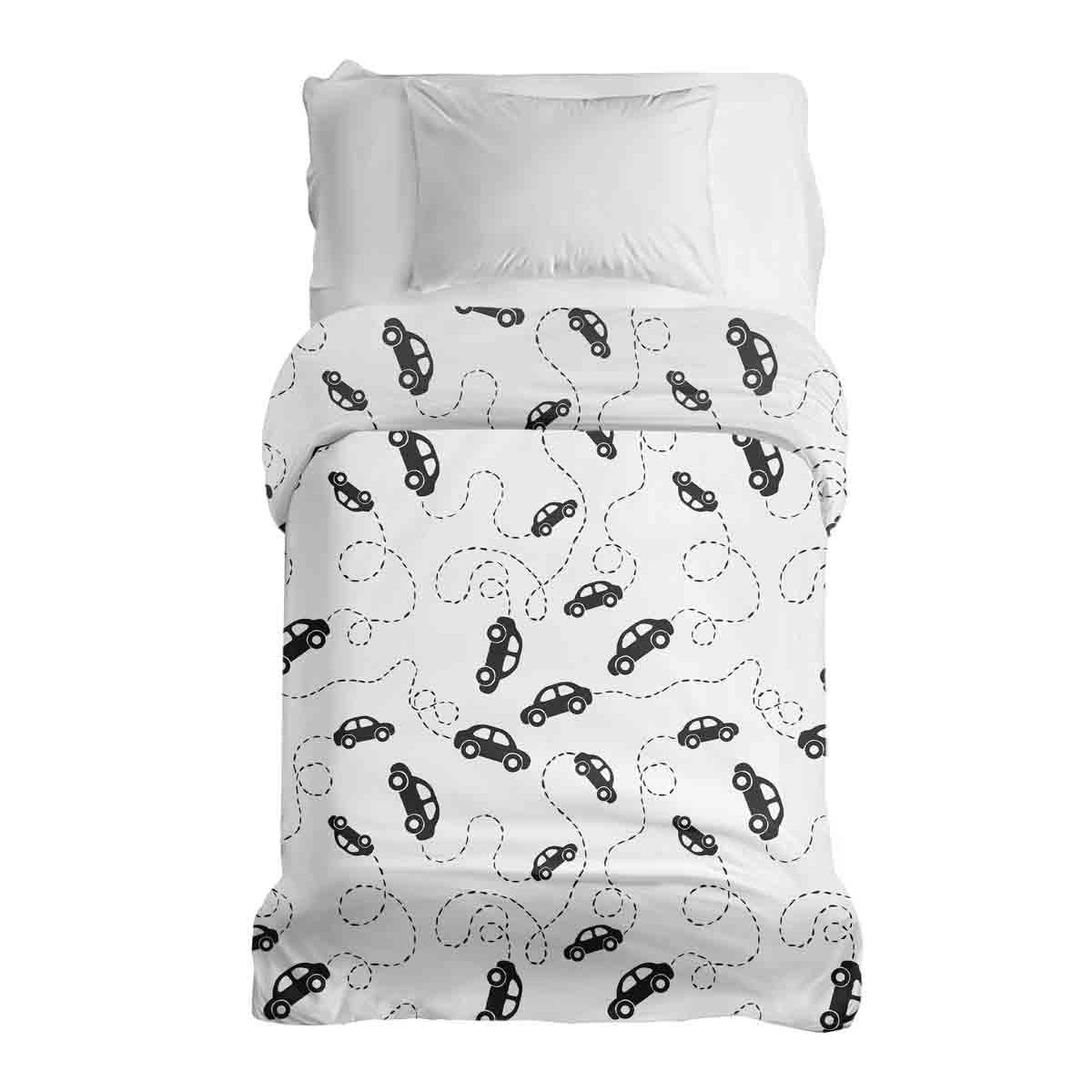 Coperta terapeutica originale - Rivestimento in cotone con automobili nere