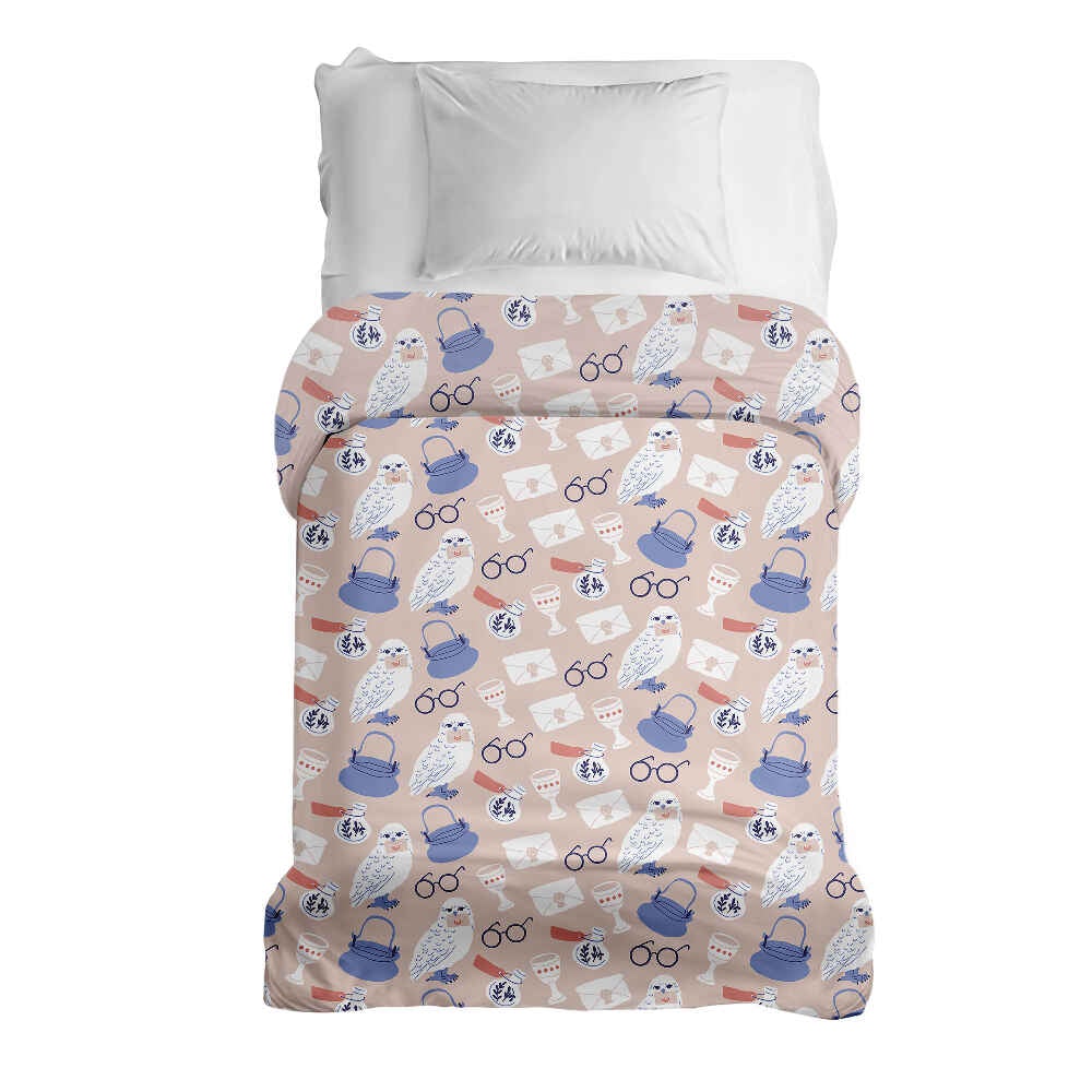 Coperta terapeutica originale - Rivestimento in cotone con il gufo di Harry
