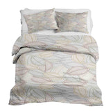 Set di biancheria da letto con coperte terapeutiche e foglie di palma colorate