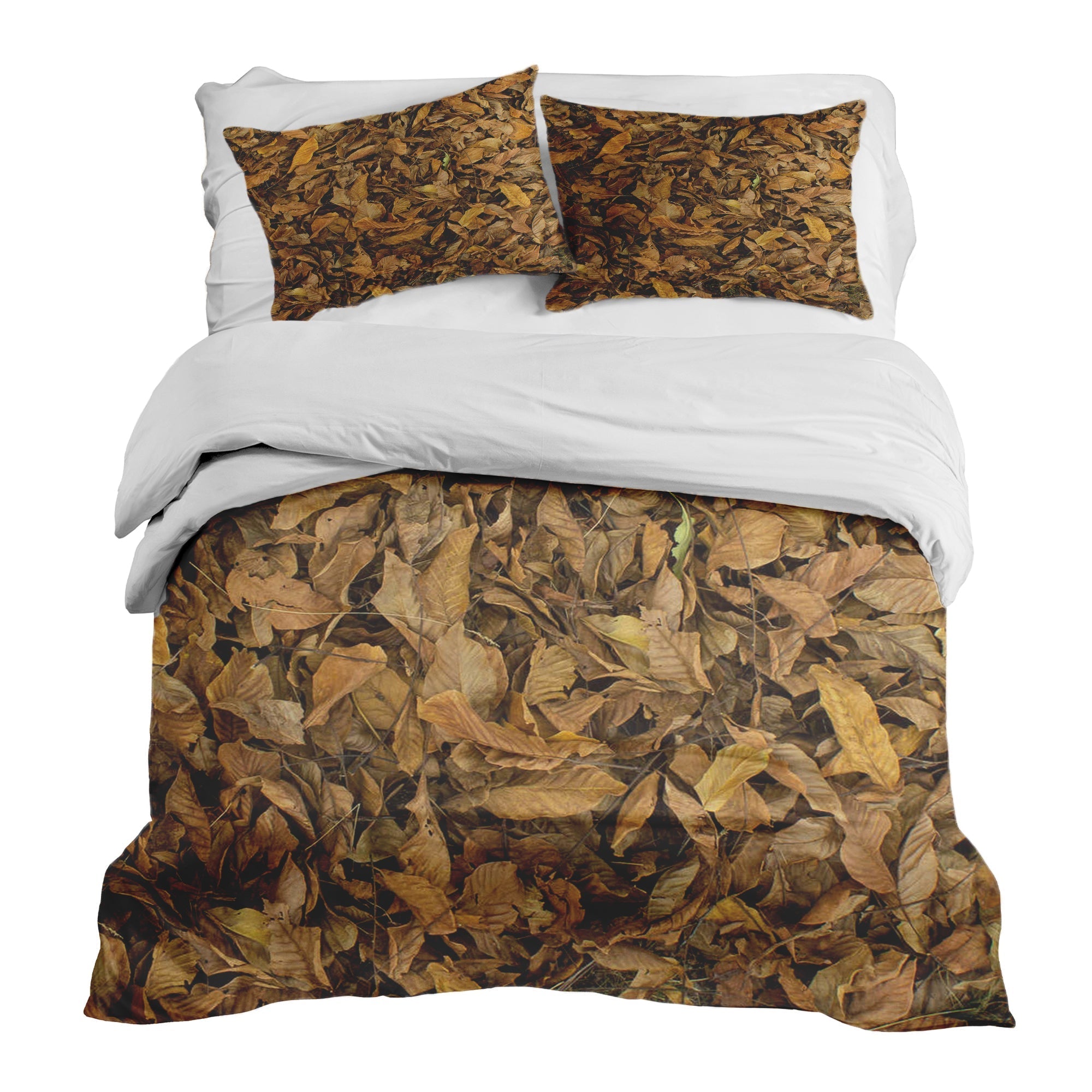 Set di biancheria da letto con coperte terapeutiche foglie autunnali