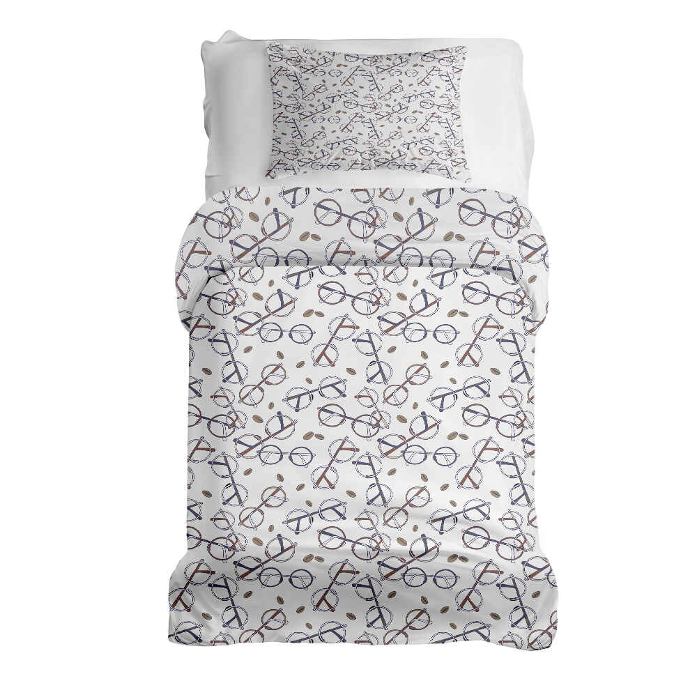 Set di biancheria da letto con coperta terapeutica e occhiali di Harry