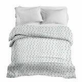 Coperta terapeutica originale - Rivestimento in cotone bianco con croci verdi
