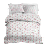 Set di biancheria da letto con coperte terapeutiche bianco con bastoncini di zucchero