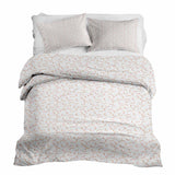 Set di biancheria da letto con coperte terapeutiche bianco con mezzi cerchi