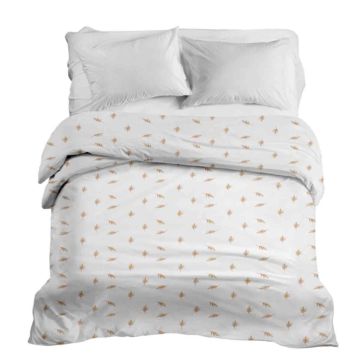 Coperta terapeutica originale - Rivestimento in cotone bianco con pagliuzze di paglia