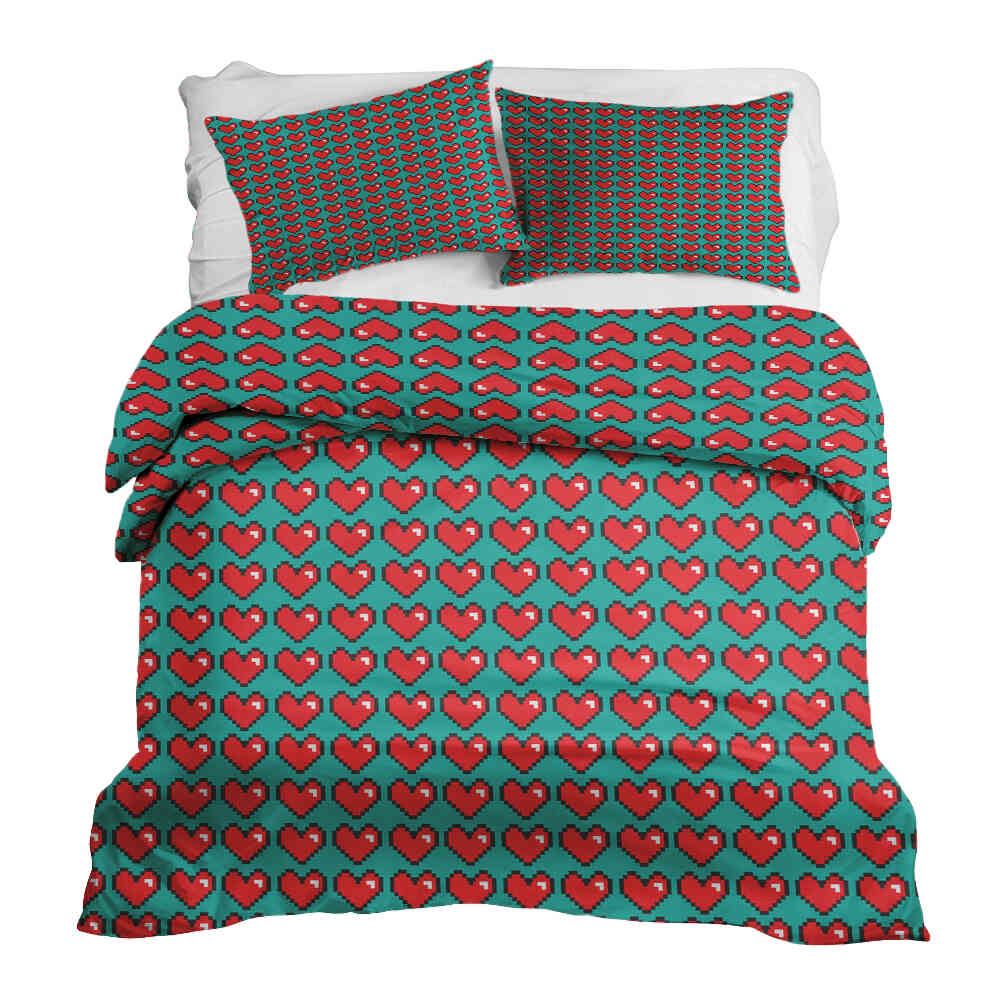 Set di biancheria da letto con coperta terapeutica Computer Love