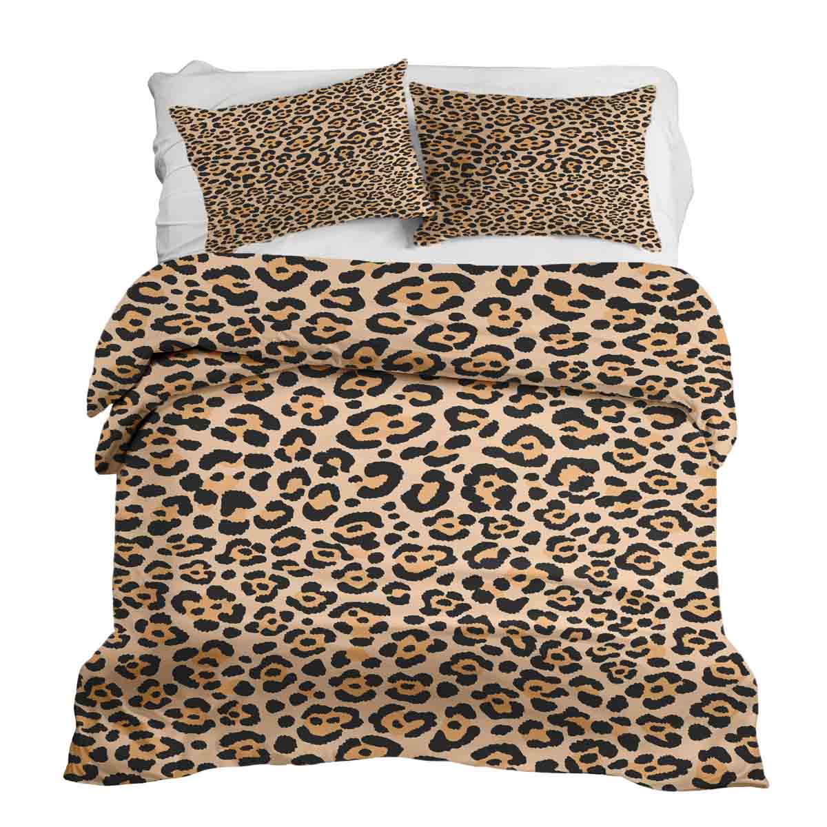 Set copripiumino coperta terapeutica stampa leopardo