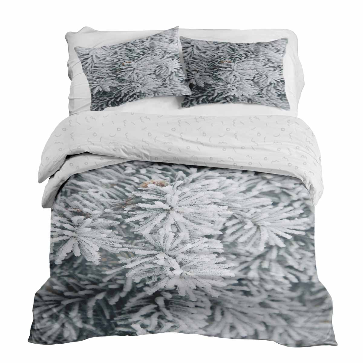 Set di biancheria da letto con coperte terapeutiche e stalattiti di ghiaccio