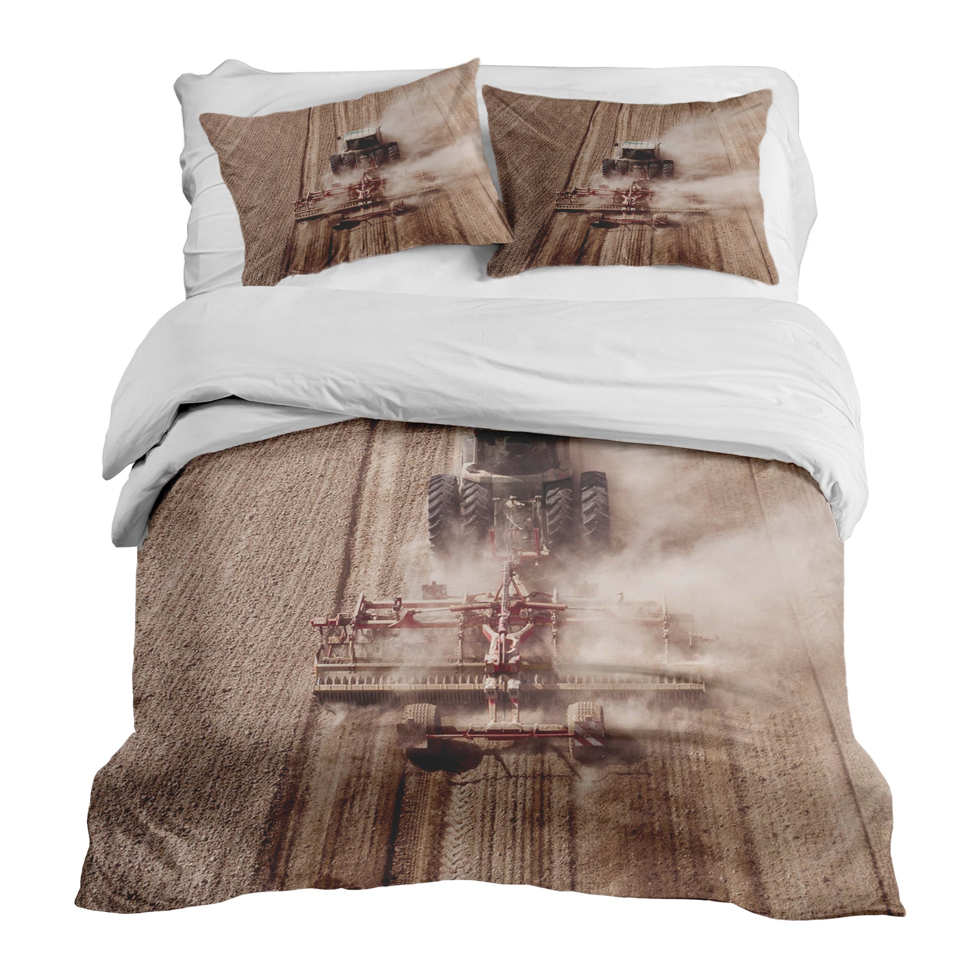 Set di biancheria da letto con coperta terapeutica Trattore nella polvere