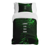Set di biancheria da letto con coperte terapeutiche verde Looks Like