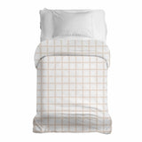 Coperta terapeutica originale - Rivestimento in cotone arancione beige a quadri