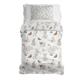 Set di biancheria da letto con coperte terapeutiche bianco animali dolci