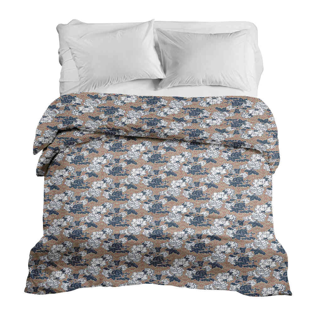Coperta terapeutica originale - Rivestimento in cotone con fiori