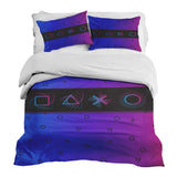 Set di biancheria da letto con coperte terapeutiche viola con forme