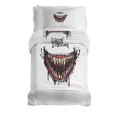 Set di biancheria da letto con coperta terapeutica bianca Venom