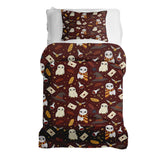 Set di biancheria da letto con coperta terapeutica marrone Hedwig