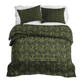 Set di biancheria da letto con coperta terapeutica a foglia di canapa