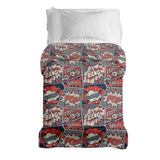 Coperta terapeutica originale - Rivestimento in cotone rosso con fumetto