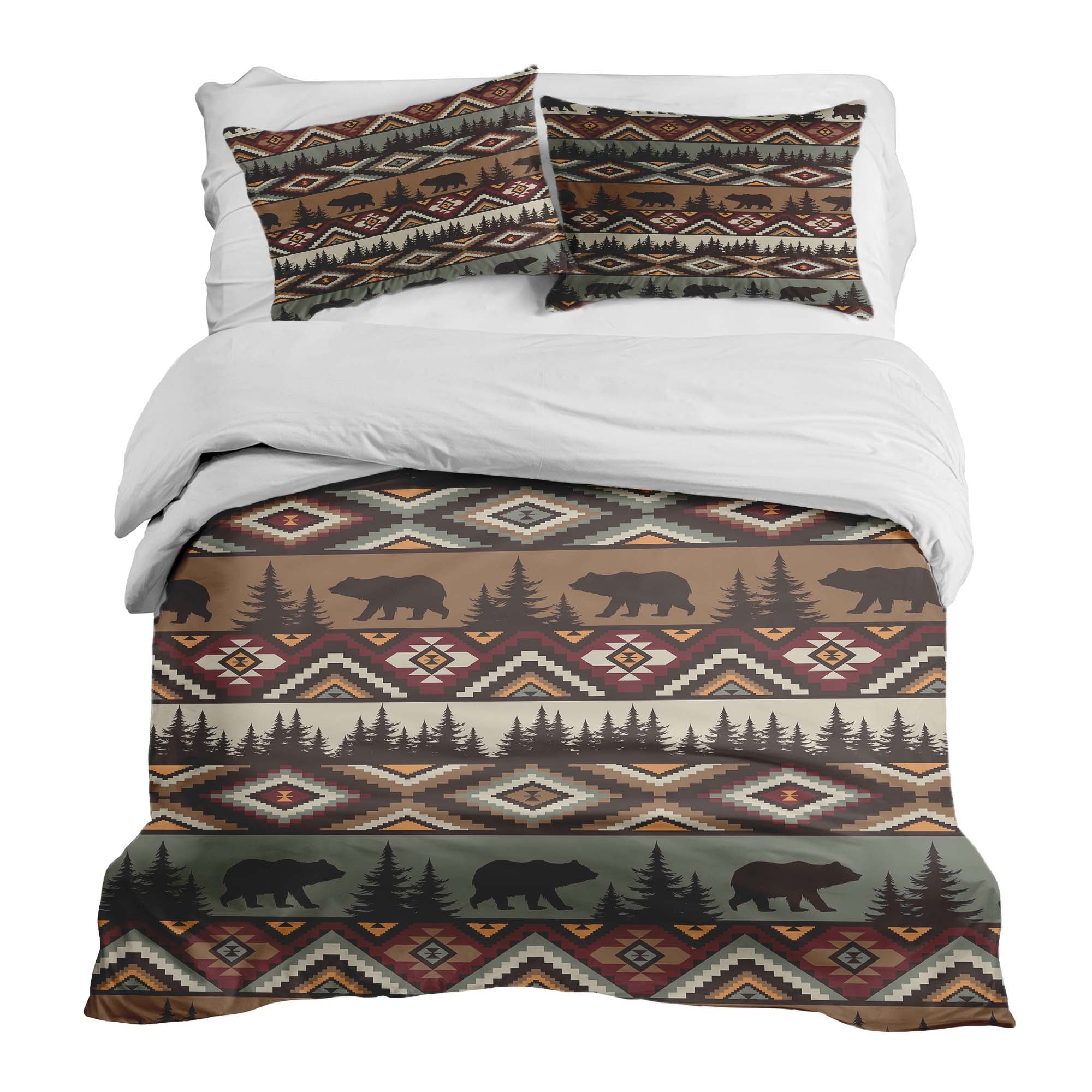 Set di biancheria da letto con coperta terapeutica marrone Norvegia