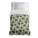 Coperta terapeutica originale - Rivestimento in cotone Monstera chiara
